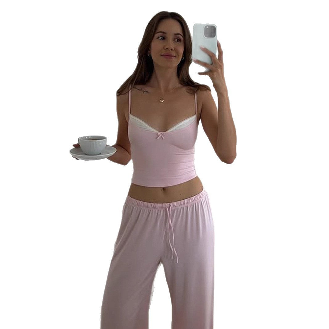 Dame afslappet jumpsuit med vid ben og justerbar talje Skovae