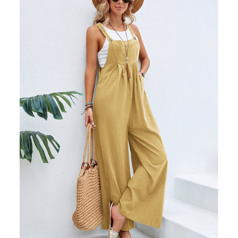 Damer Casual Overall i Boho-stil Stilla