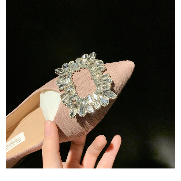 Dame Ballerinaer med glamourøs krystal-detalje Stilla
