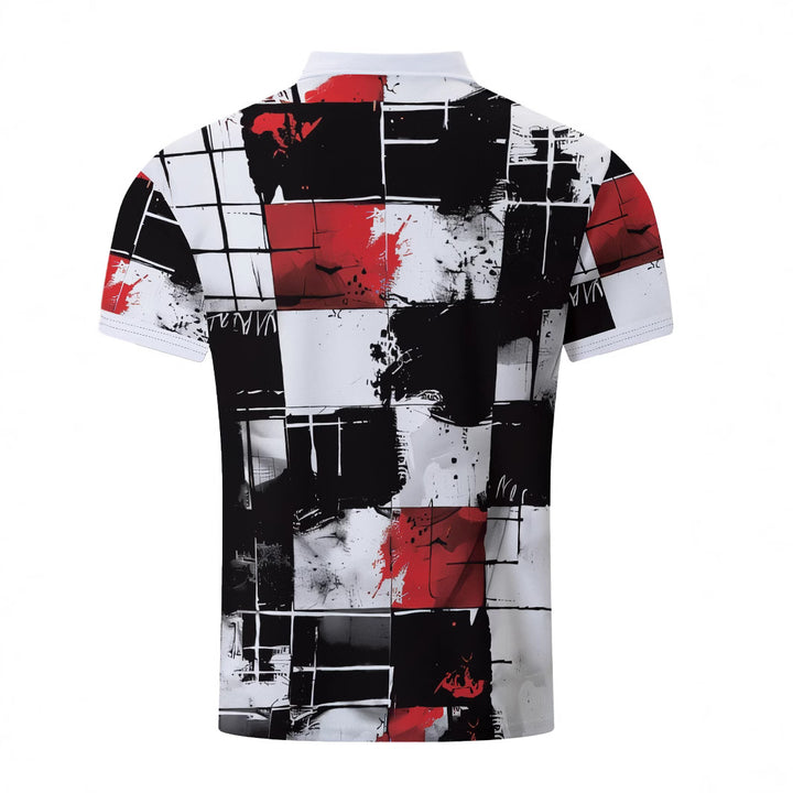 Herre poloshirt med moderne kreativ trykdesign og åndbare egenskaber Stilla