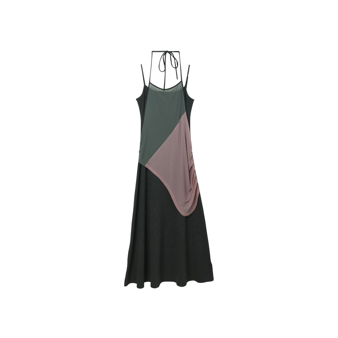 Dame Maxikjole med asymmetrisk drapering og moderne design Stilla