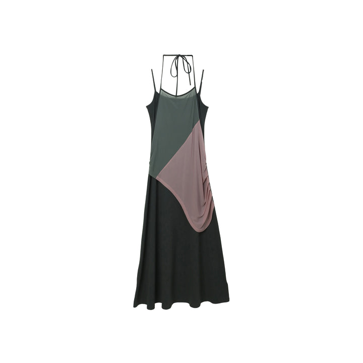 Dame Maxikjole med asymmetrisk drapering og moderne design Stilla