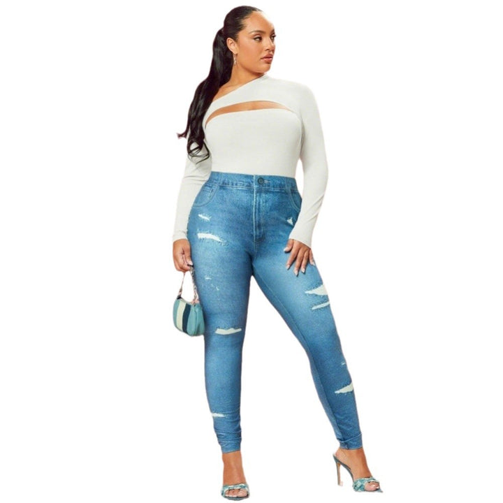 Dame elegant longsleeve overdel med asymmetrisk cut-out Stilla