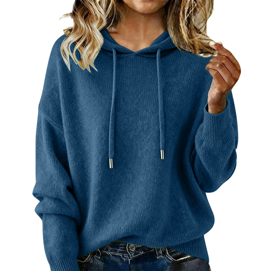 Kvinders oversized hoodie sweatshirt med tekstureret design og snoretræk Stilla