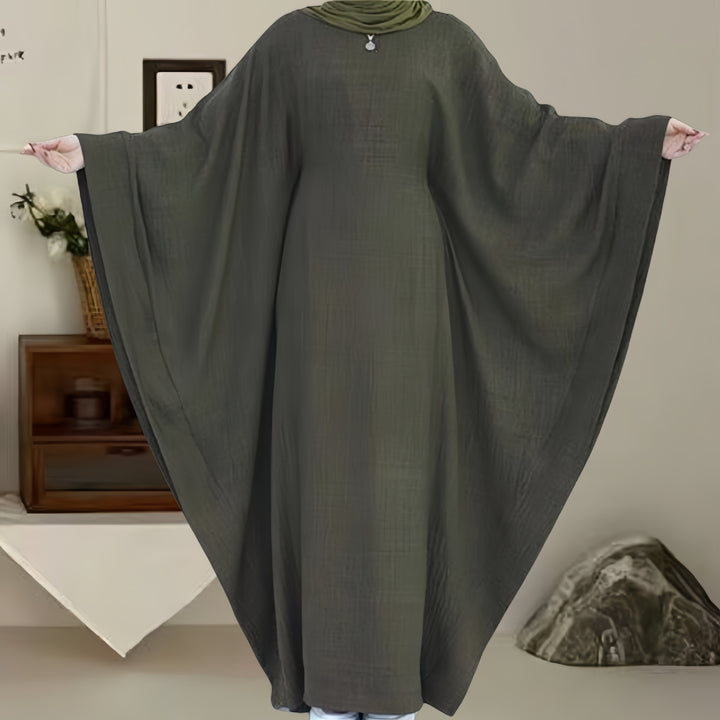 Dame Kaftan Kjole med bred pasform og elegante vingeærmer Stilla