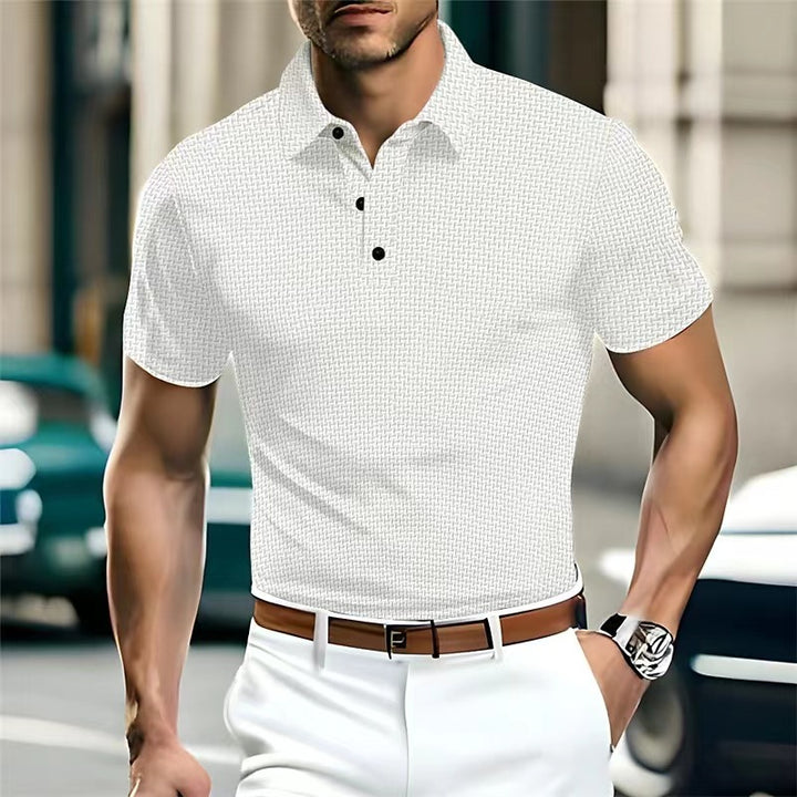 Herre Poloshirt med struktureret design og moderigtige accenter Stilla