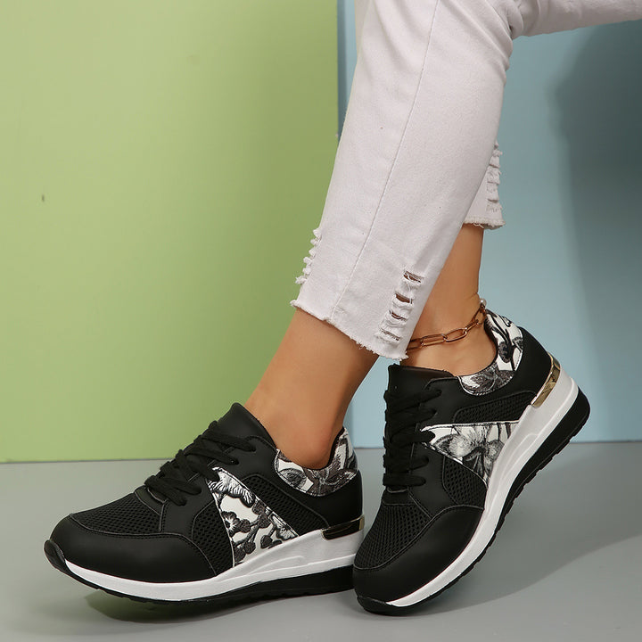Dame Sporty Sneakers med blomstermotiv og ergonomisk dæmpning Stilla