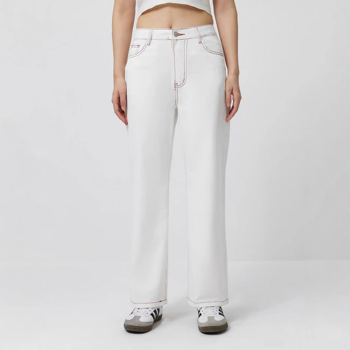 Damer elegante jeans med frugtbroderi Stilla