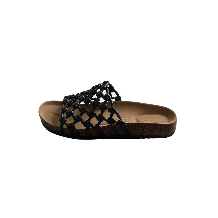 Femme Stilfulde Flettede Slide Sandaler Stilla