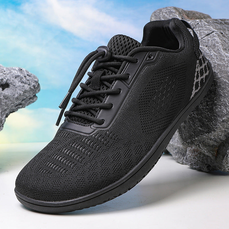 Unisex nan barbens inspireret strik-sneaker med elastisk pasform, hurtigstræk snor og skridsikker helgummisål Skovae