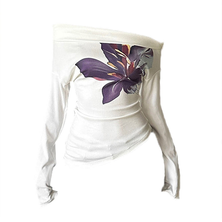 Damen Eleganter Maxirock mit floralen Akzenten und transparentem Unterstoff Skovae