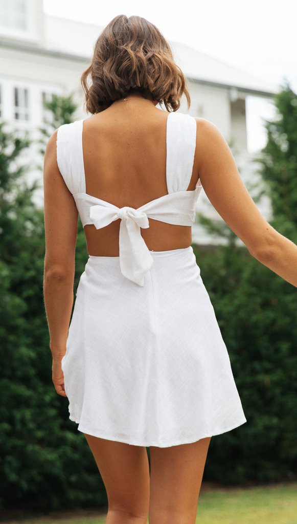 Kvinder To-delt Sæt med Crop Top og Mini Skirt Stilla