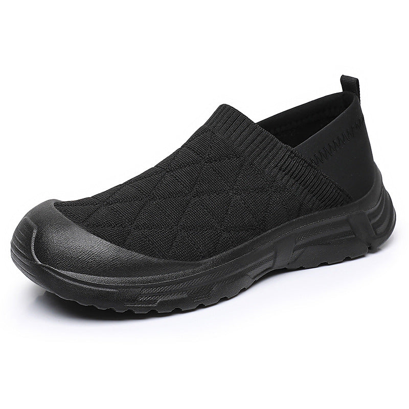 Dame Slip-On Fritidssko med elastisk strikdesign og støddæmpende sål Stilla