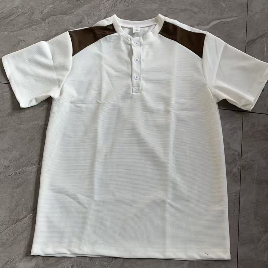 Herrer fritids Henley-shirt med mesh-detaljer Stilla