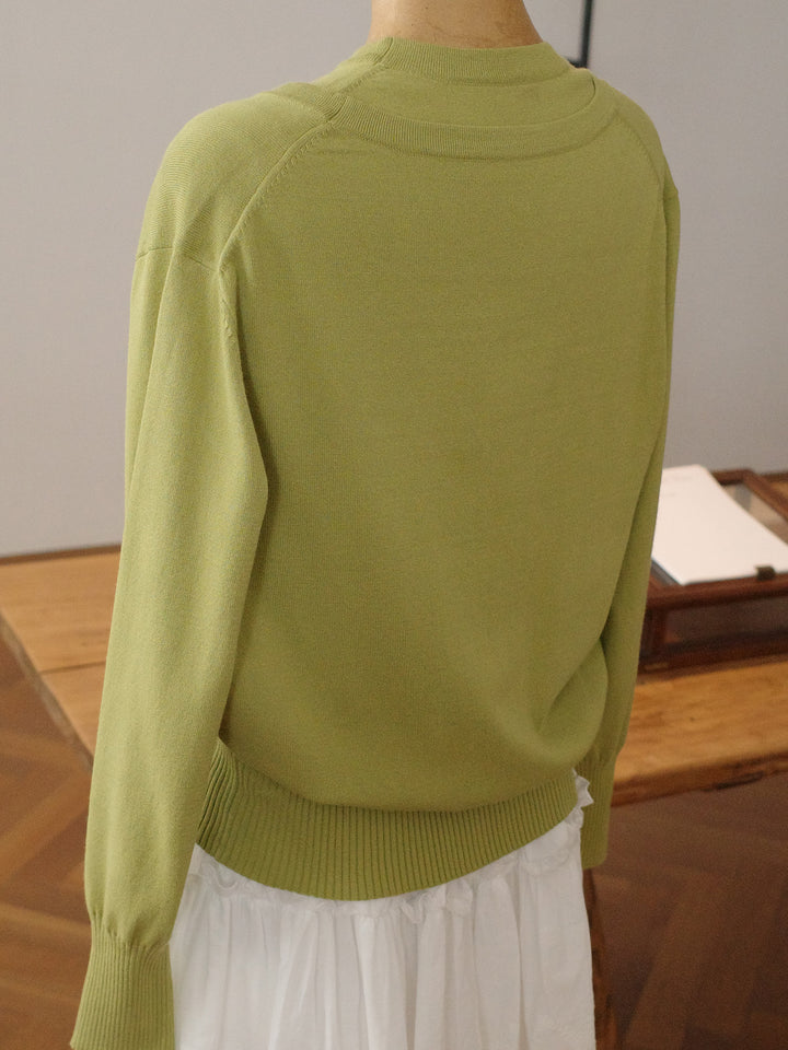 Dame elegant, alsidig cardigan med fine strikdetaljer Stilla