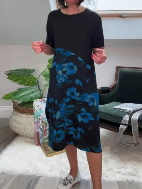 Damekjole med blomstret design Stilla