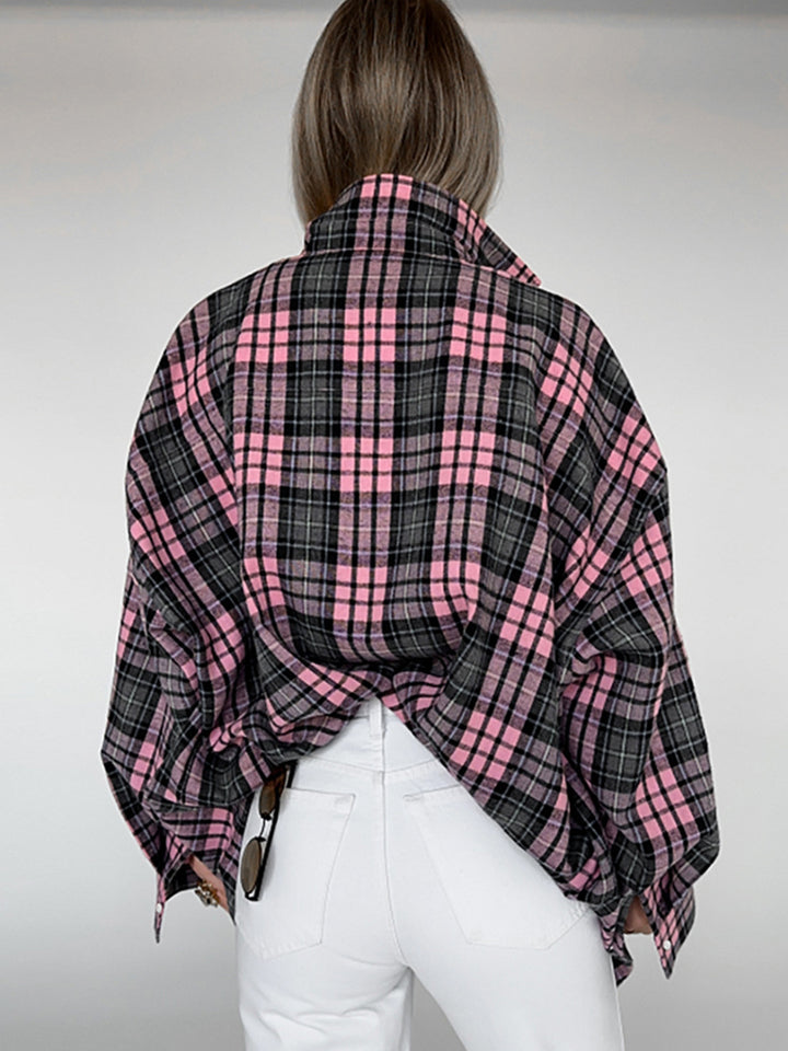 Dameternet ternet overshirt-skjortejakke med behagelig pasform og afslappede detaljer Stilla