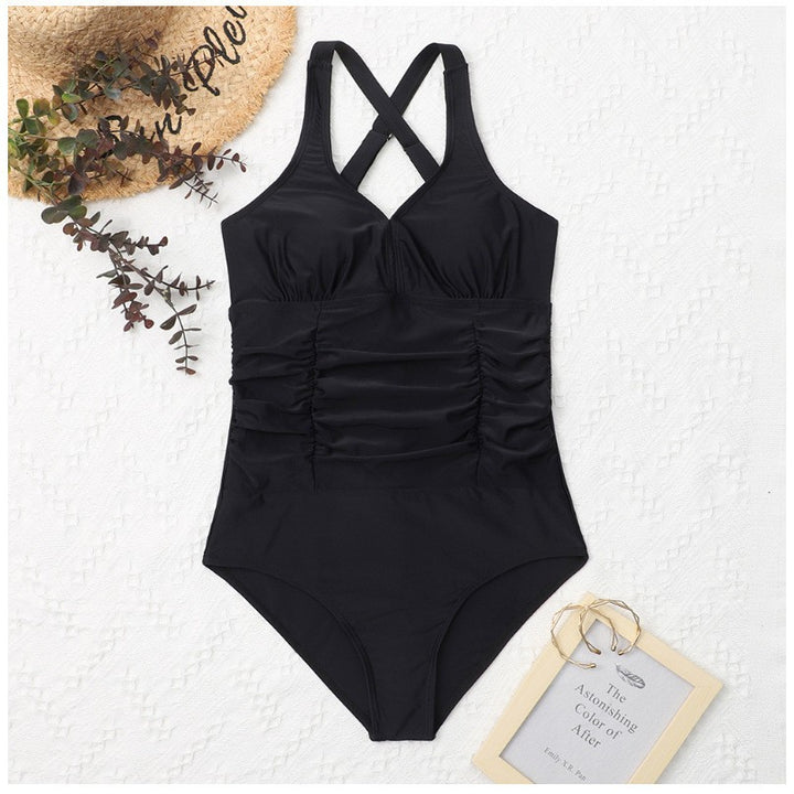 Dame Sporty Badedragt med trendy rynkeelement Stilla