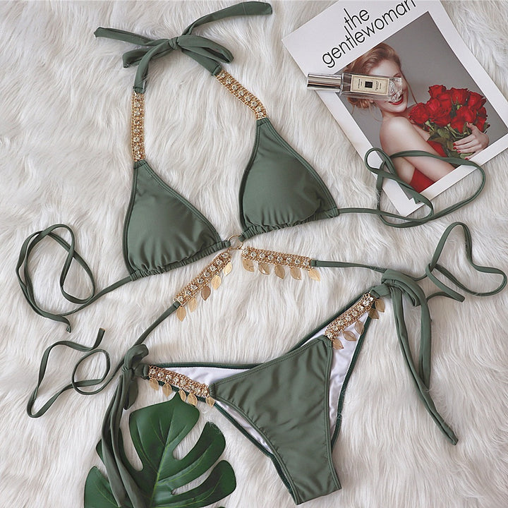Dame Triangle Bikini Sæt Stilla
