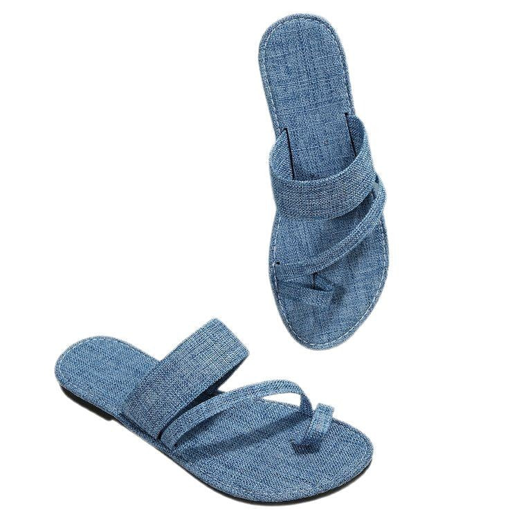 Dame komfortable toe post sandaler Stilla