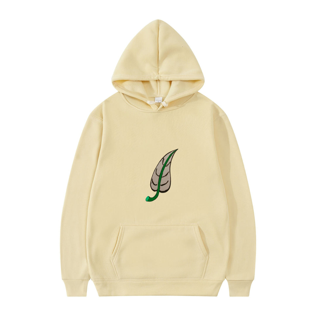 Dame hoodie med original bladmønster Skovae