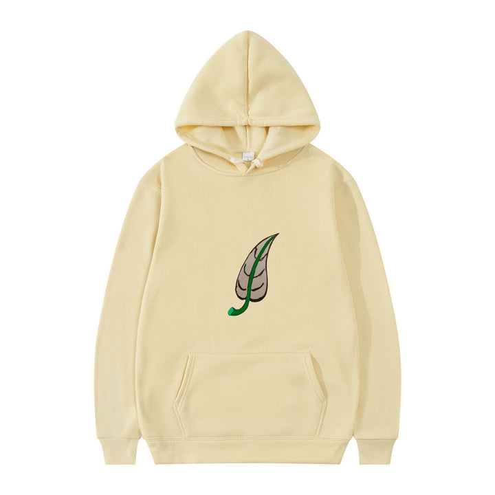 Dame hoodie med original bladmønster Skovae