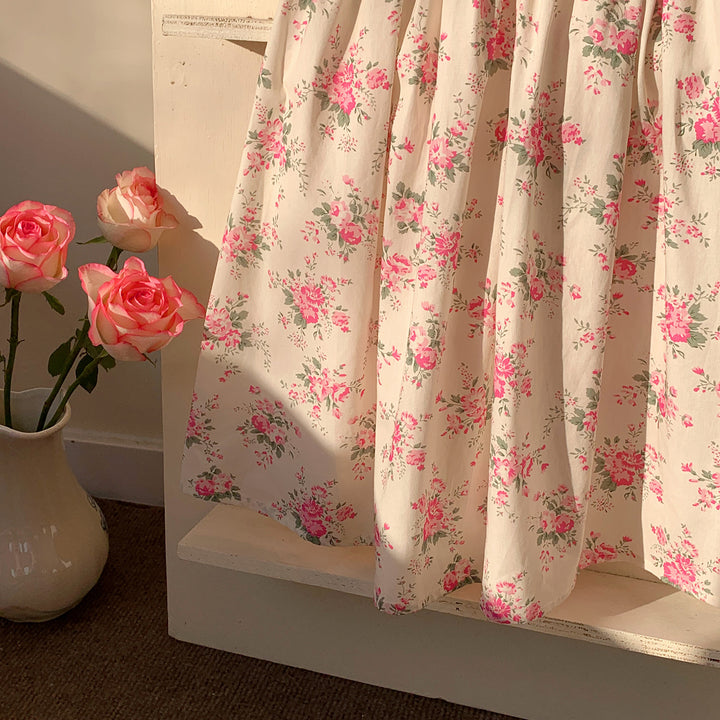 Pige Smocked Blomsterkjole med Puffærmer Stilla