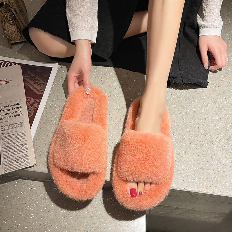 Dame Fluffy Hjemmesko med blødt Plys og ergonomisk Fodbed Stilla