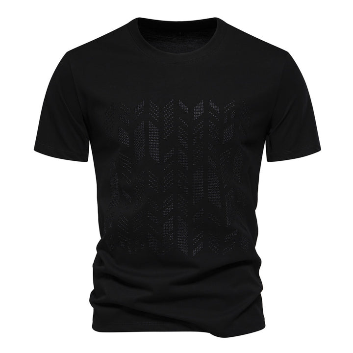 Herr T-Shirt med innovativt 3D-mønster Stilla