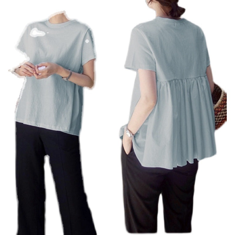 Damer Fritid Peplum T-shirt Stilla