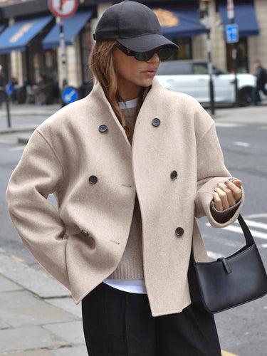 Stilla | Oversized modejakke med knaplukning
