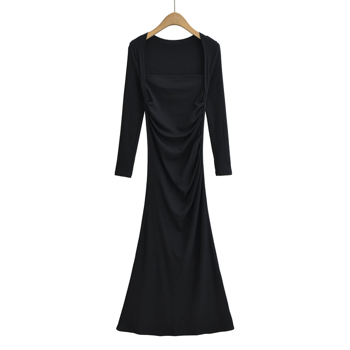 Dame Figurtilpasset Maxikjole med elegant Drapé-design Stilla