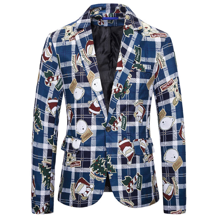 Herrer Festlig Hellighedsprint Blazer Stilla