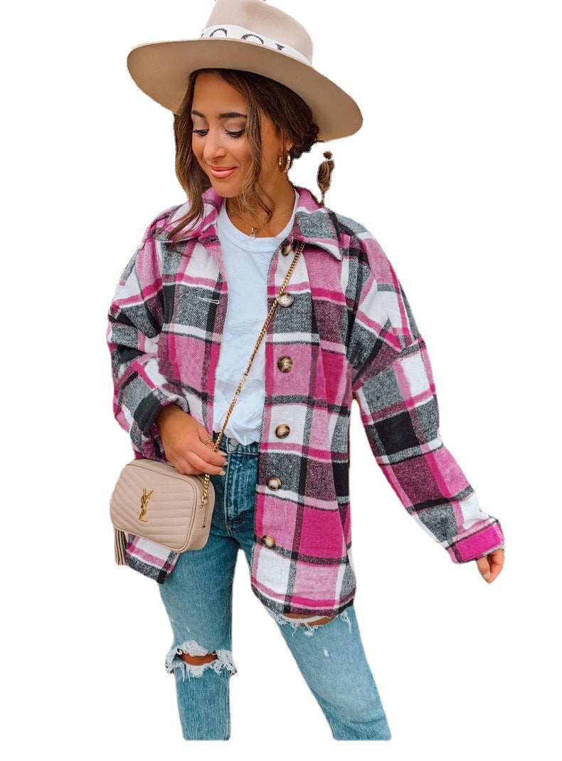 Dame oversized ternet bluse Stilla