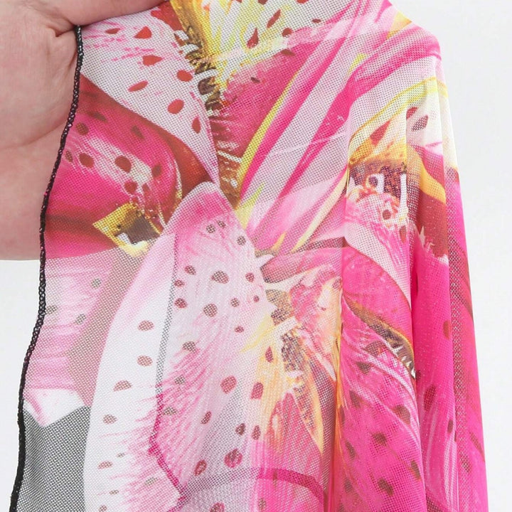 Dame bikini-sæt med blomstermønster og matchende sarong Skovae