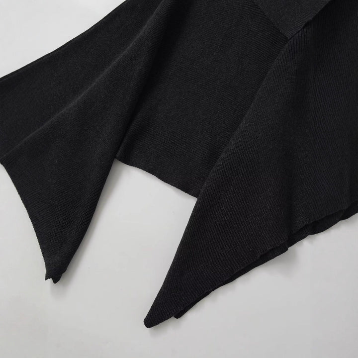 Dame stilfuld oversized poncho med asymmetrisk snit Stilla