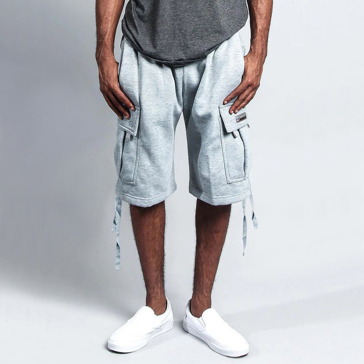 Herre cargo-shorts med praktiske lommer og elastisk talje Stilla
