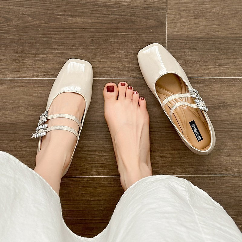 Dame Ballerinas med funkende dekordetaljer og klassisk design Stilla