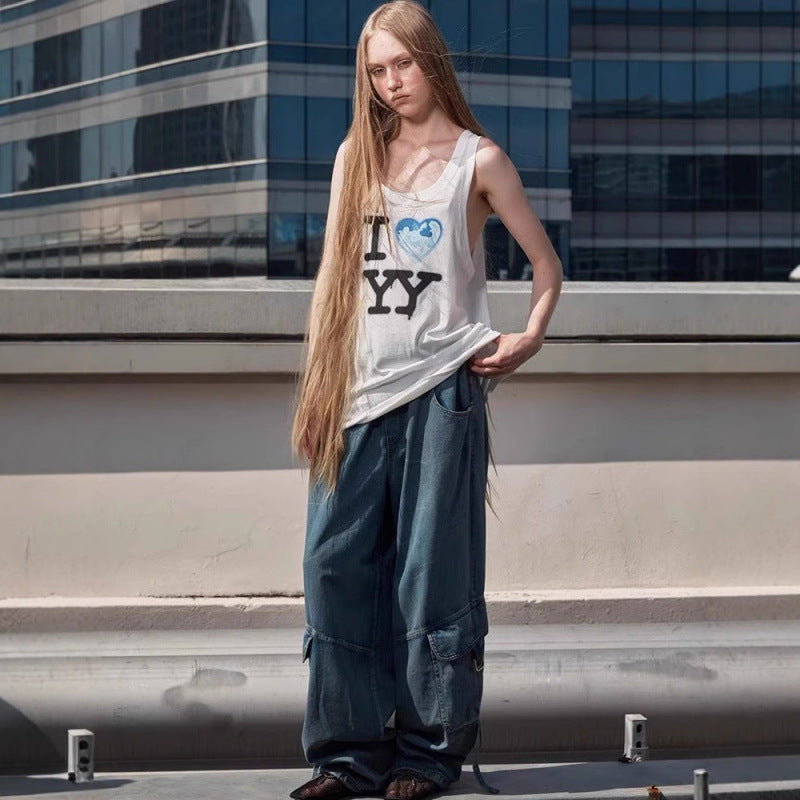 Kvinder Grafiktryk Tanktop Stilla
