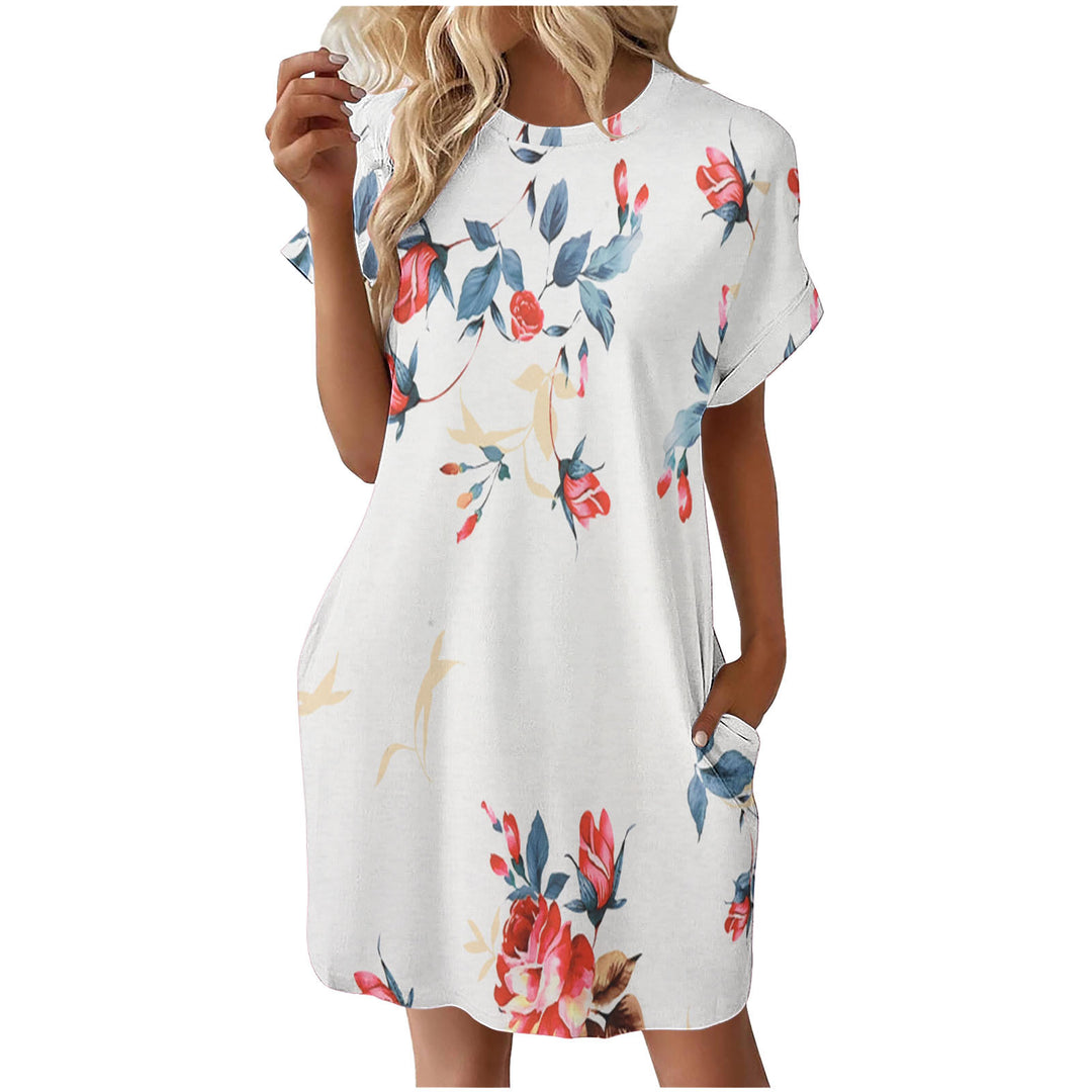 Dame Fritid Blomst Print Shift Kjole Stilla