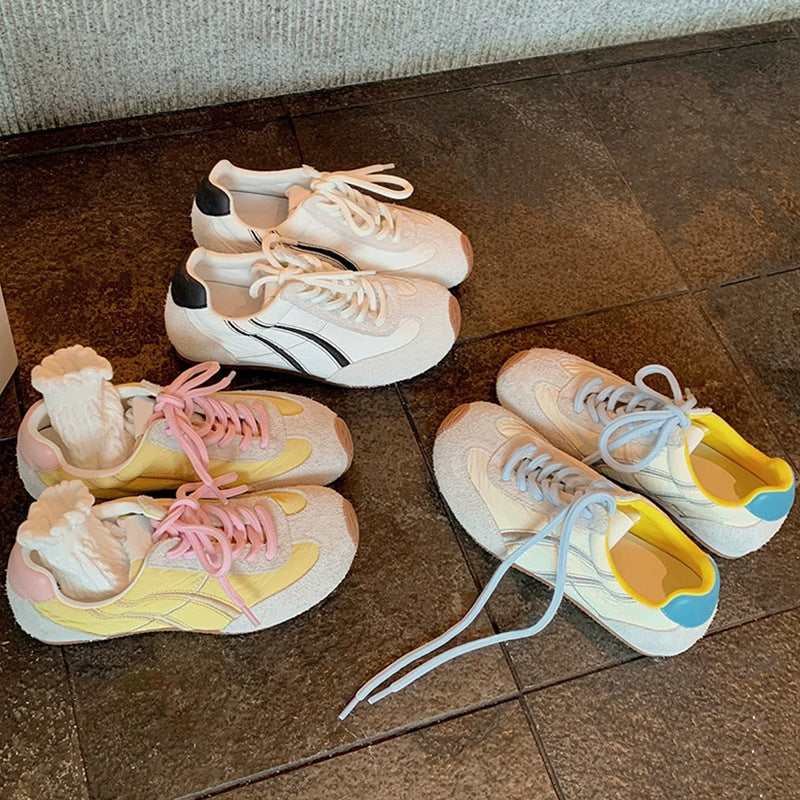 Dame Retro-sneaker med slidstærkt overmateriale og fleksibel gummisål Stilla