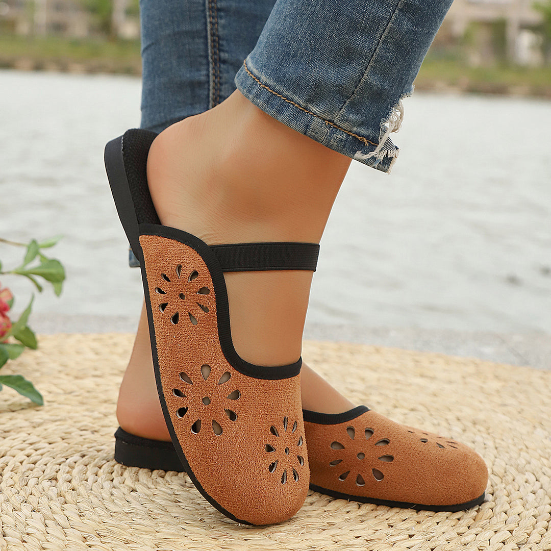 Dame Slip-On Sko med luftig perforering Stilla
