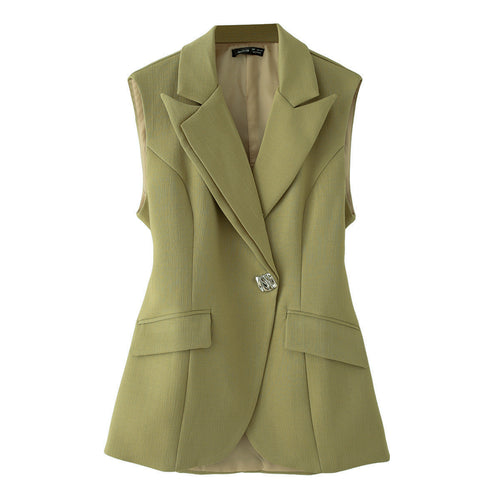 Dame vest med smal pasform og elegante lommer Stilla