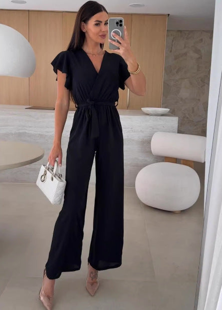 Dame Elegant Flæseudskæring Jumpsuit Stilla