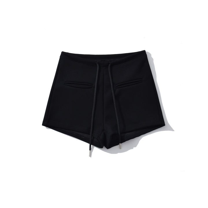 Dame Sportlige Højtaljede Shorts med elastisk talje og praktiske sidelommer Stilla