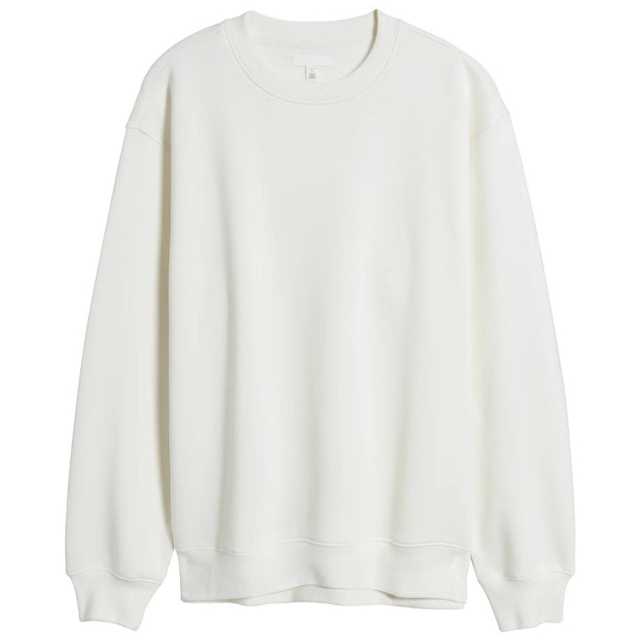 Dame afslappet sweatshirt med klassisk rund halsudskæring Stilla