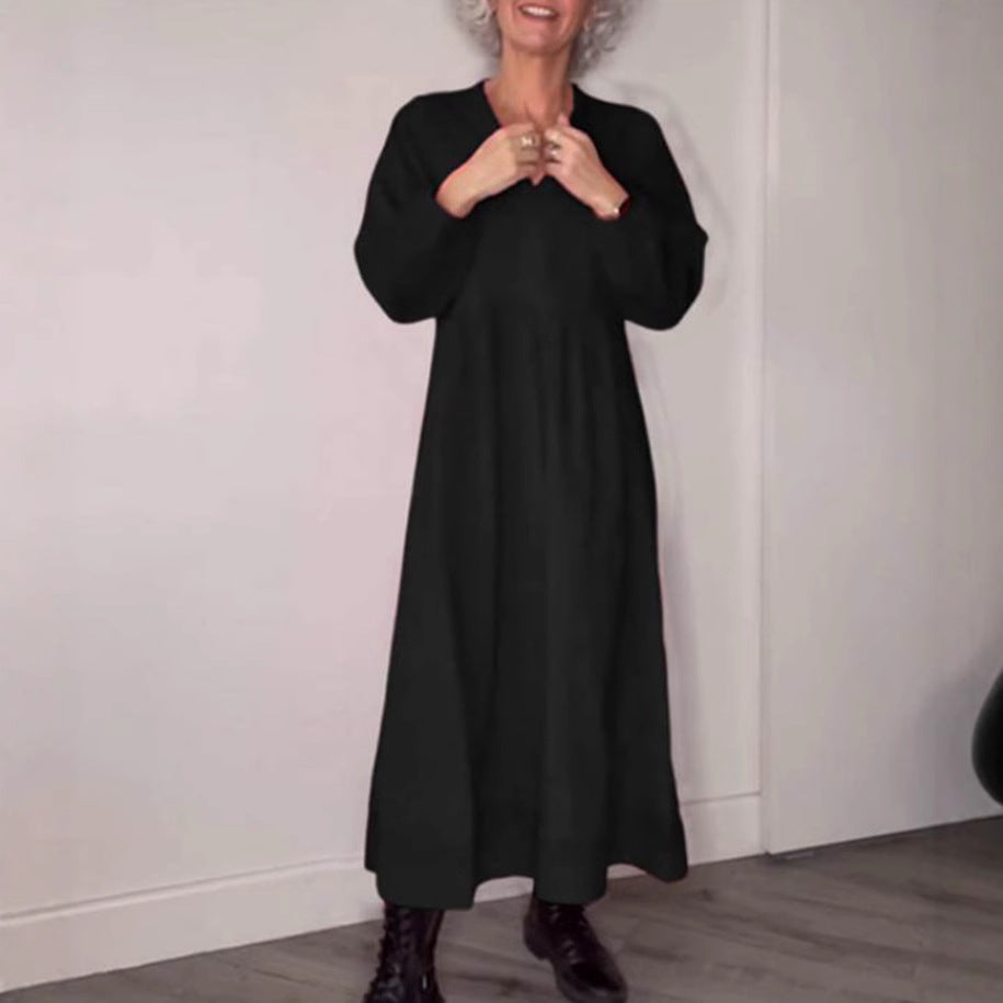 Dame Maxikjole med elegant silhuet og rummelig snit Stilla