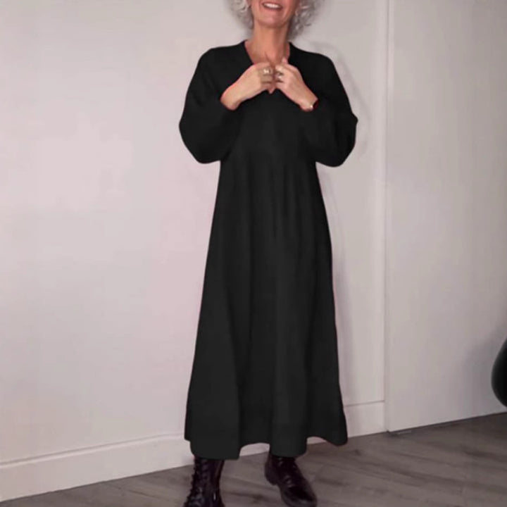 Dame Maxikjole med elegant silhuet og rummelig snit Stilla