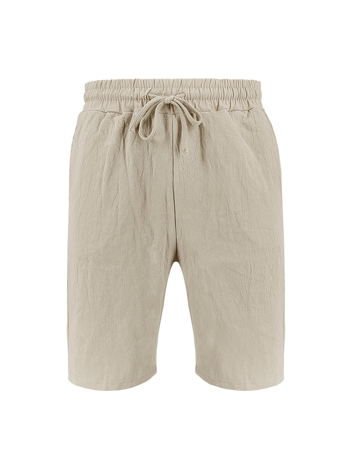 Dame afslappede linned-short med elastisk talje og praktiske lommer Stilla