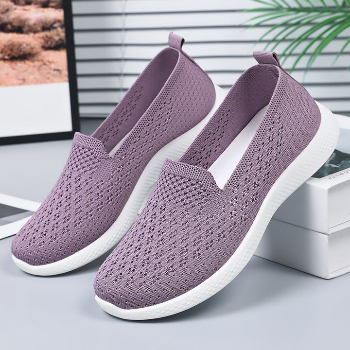 Femme Letvægts Åndbar Slip-On Strik Sneakers Stilla